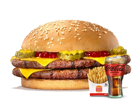 Double Cheeseburger Menü