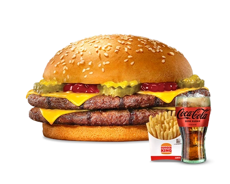 Mega Double Cheeseburger Menü